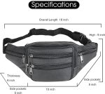 Fanny Pack Outdoor travel leather Fanny pack,Cowhide Leather Large Size 7 Pockets waist bag.Suitable for outdoor mountaineering, travel, camping, cycling, running, etc. - Image 6